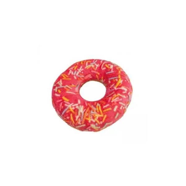 CAT TOY BAKERY DONUT PINK CATNIP9cm